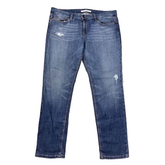 Joe's Jeans Women's Ankle Cigarette Distressed Denim Size 32 Blue - Picture 1 of 10